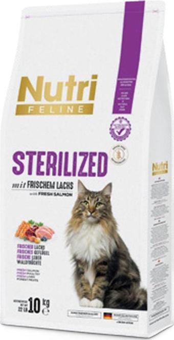 Nutri Feline Sterilized Somon Etli 10kg Kedi Maması