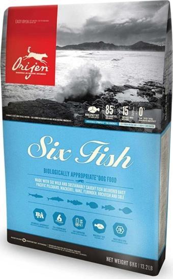 Orijen Orıjen Six Fish Dog - 6 Balıklı Tahılsız Köpek Maması 2 kg