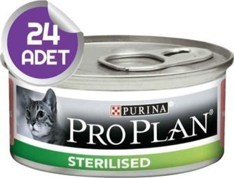 Pro Plan Sterilised Somonlu Kısırlaştırılmış Kedi Konservesi 85 Gr X 24