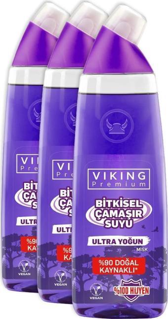 Viking Premium Ultra Çamaşır Suyu Misk 750 Ml 3 Adet