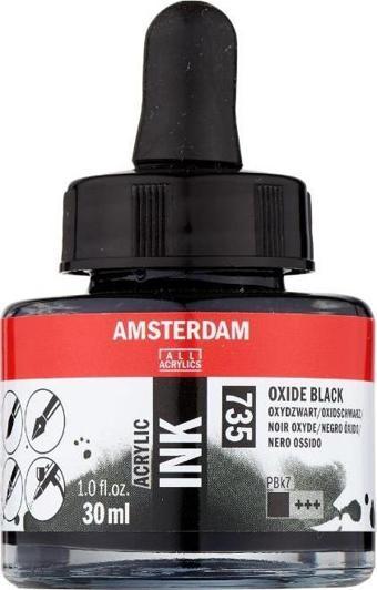 Üçka AMSTERDAM AKRİLİK MÜREKKEP 30 ML OXIDE BLACK