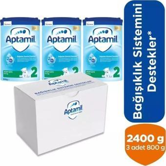 Aptamil 2 Numara Çocuk Devam Sütü 2400 gr 1 Yaş+ (3 X 800 gr Akıllı Kutu)
