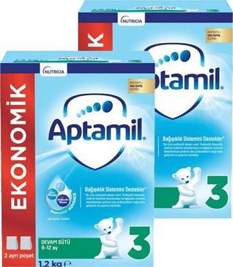 Aptamil 3 Devam Sütü Yeni Formül 1200 gr X 2 Adet