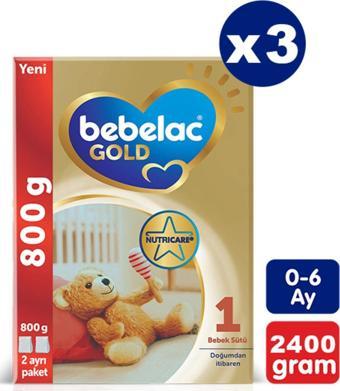 Bebelac Gold 1 Bebek Sütü 800 Gr X 3 Adet