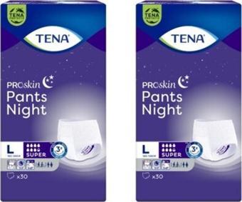 Tena Proskin Pants Night Large Büyük Beden Gece Için Süper Emici Külot 30 Lu 2 Paket / 60 Adet