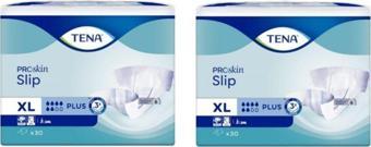 Tena Slip 6 Damla Premium Ekstra Büyük Boy Xlarge Belbantlı Hasta Bezi 30'lu 2 Paket / 60 Adet