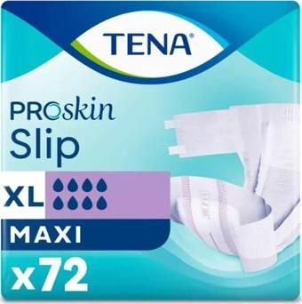 Tena Slip Maxi Bel Bantlı Hasta Bezi, En Büyük Boy (xl), 8 Damla, 24'lü 3 Paket 72 Adet