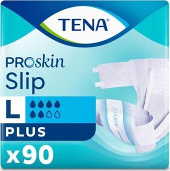 Tena Slip Plus Yetişkin Hasta Bezi Large 6 Damlacıklı 90 Adet