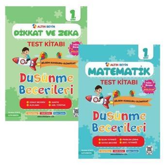 Altın Nokta Yayınları Altın Nokta 1. Sınıf Altın Beyin Matematik Test Kitabı ve Dikkat Zeka Test Kitabı - Altın Nokta Yayınları