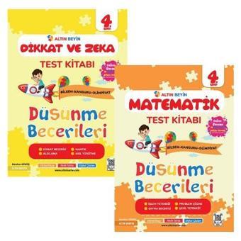 Altın Nokta Yayınları Altın Nokta 4. Sınıf Altın Beyin Matematik Test Kitabı ve Dikkat Zeka Test Kitabı - Altın Nokta Yayınları