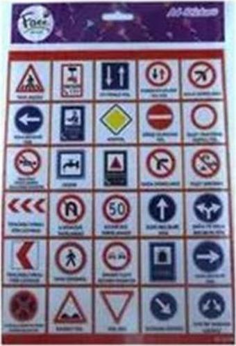 Platin Sticker Trafik İşaretleri 13X18 S0027 - Platin