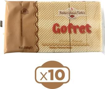 Abdurrahman Tatlıcı Gofret Vanilyalı 200 gr x 10 Adet