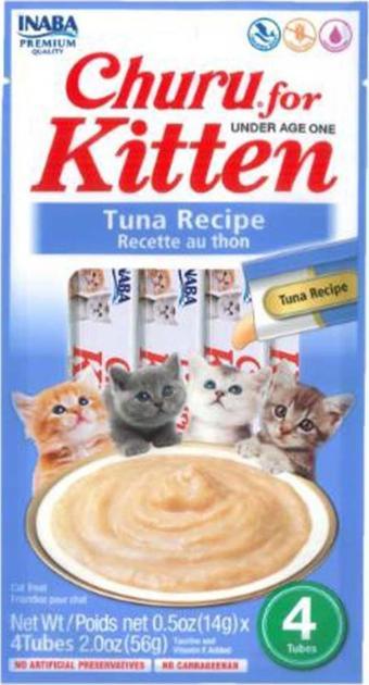 Ciao Churu Tuna Balıklı Yavru Kedi Ödül Kreması 4x14 Gr
