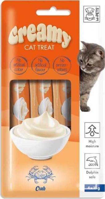 M-Pets Creamy Yengeçli Kedi Ödülü 4x15 Gr
