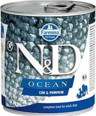 N&D Ocean Tahılsız Morina Balığı ve Balkabağı Köpek Konserve Maması 285 Gr 
