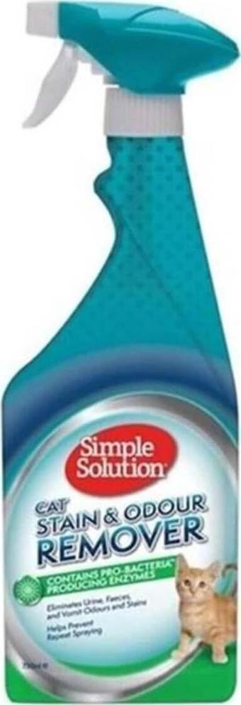 Simple Solution Kedi Leke ve Koku Giderici Pro Bacteria Sprey 750 Ml