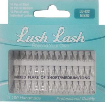 Lush Lash LU-622 Takma Kirpik Karışık Kısa Orta Uzun