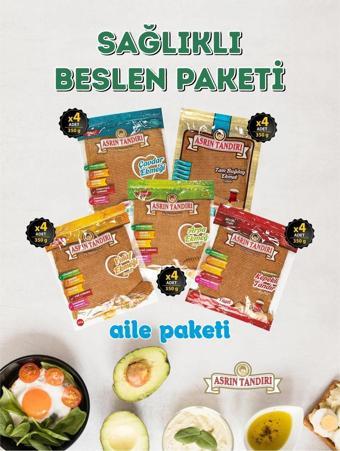 Asrın Tandırı 200 Adet Lavaş 20'li Sağlıklı Beslen Paketi ( 1 Paket 350 gr ) 20 x 350 gr 