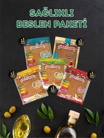 Asrın Tandırı 50 Adet Lavaş 5'li Sağlıklı Beslen Paketi ( 1 Paket 350 gr ) 5 x 350 gr 