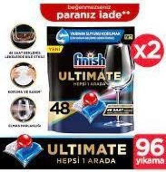 Finish Ultimate 96 Kapsül Bulaşık Makinası DeterjanTablet 48x2