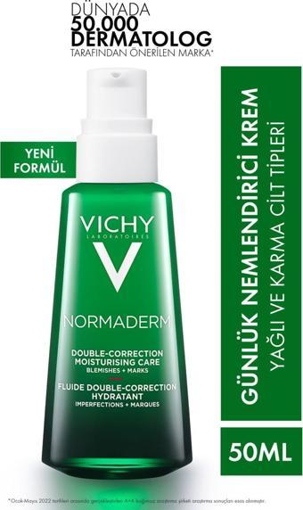 Vichy Normaderm Phytosolution Cilt Kusuru Kaşıtı Bakım Kremi, Yağlı ve Karma Ciltler 50 Ml