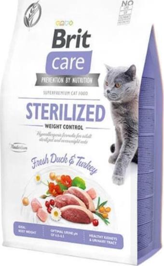 Brit Care Hipoalerjenik Sterilized Ördek Ve Hindili Tahılsız Kısırlaştırımış Kedi Maması 2 kg