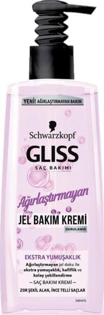 Gliss Ağırlaştırmayan Ekstra Yumuşaklık Jel Saç Bakım Kremi 200ML