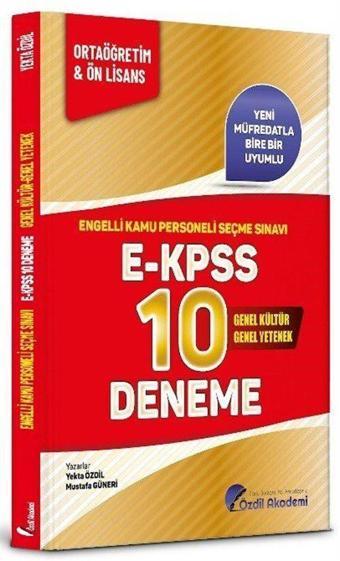 EKPSS Lise Ortaöğretim Ön Lisans 10 Deneme - Özdil Akademi