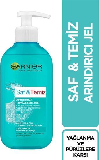 Garnier Saf & Temiz Yağlanma Ve Pürüzlere Karşı Temizleme Jeli 200ml 3600540632029