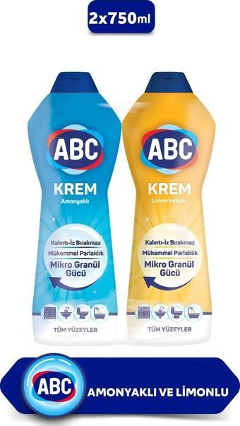 Abc Sıvı Krem Limon 750 Ml + Amonyak 750 ml