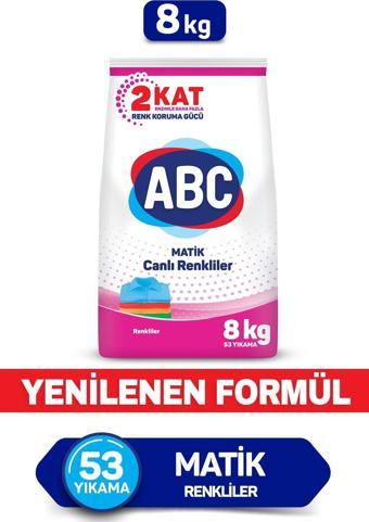 Abc Toz Deterjan Renkliler 8 Kg