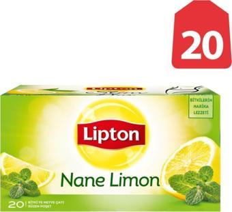 Lipton Nane Limon Bardak Poşet Bitki Çayı 20'li