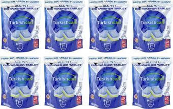 Turkishcare Hepsi 1 Arada Bulaşık Makinesi Tableti 40'lı x 8 Paket (320 Tablet)