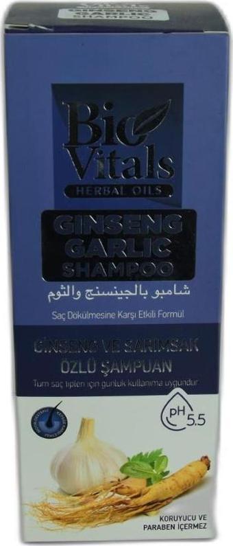 Bio Vitals Ginseng Sarımsak Özlü Şampuanı Dökülme Karşıtı 330ML