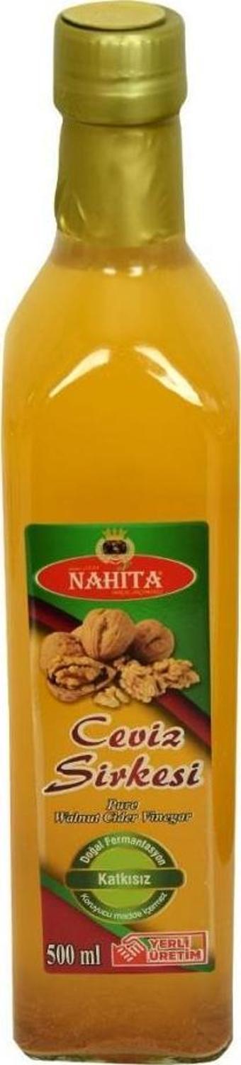 Nahita Ceviz Sirkesi 500ML Katkısız Doğal Fermantasyon Cam Şişe