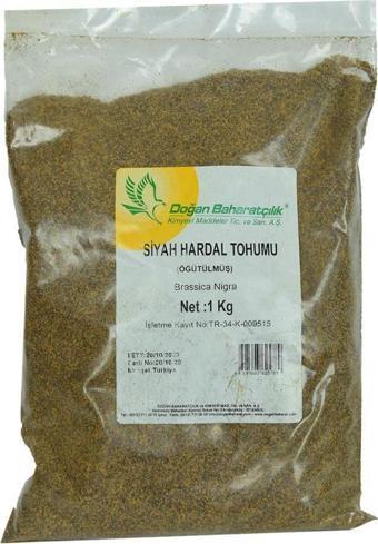 Doğan Baharatçılık Öğütülmüş Siyah Hardal Tohumu Toz Kiloluk 1KG