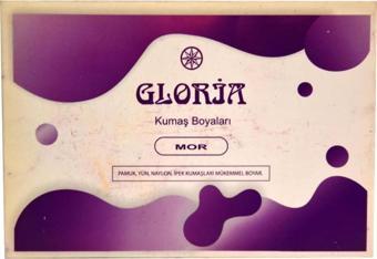 Gloria Mor Renk Pamuk Yün Naylon İpek Kumaş Boyası 10GR Paket