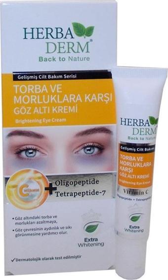 Herbaderm Göz Altı Torba ve Morluklara Karşı Bakım Kremi 15ML