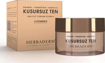 Herbaderm Kusursuz Ten Primer Fondöten Kapatıcı C Vitaminli 30ML