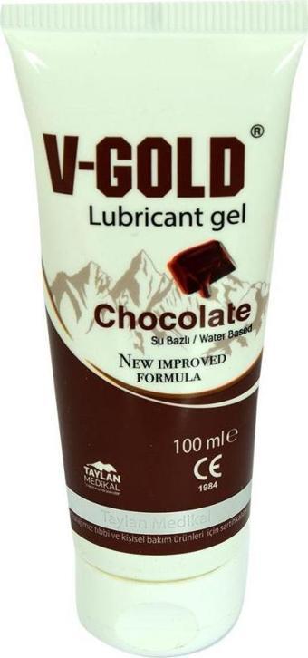 V-Gold Lubricant Gel Çikolatalı Su Bazlı Kayganlaştırıcı Jel 100ML