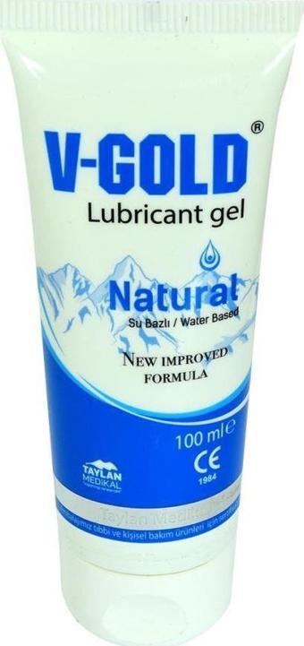 V-Gold Natural Su Bazlı Kayganlaştırıcı Jel 100 ML Lubricant Gel