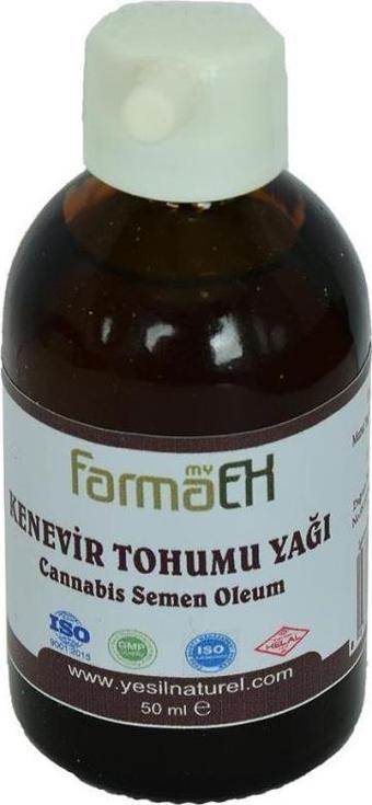 Yeşil Naturel Farmaex Kenevir Tohumu Yağı Soğuk Press 50 ML