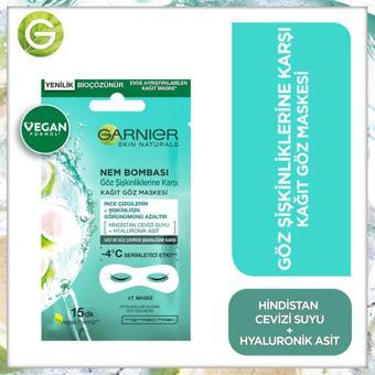 Garnier Nem Bombası Göz Şişkinliğine Karşı Kağıt Göz Maskesi