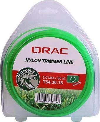 Orac 3.00 mm 56 mt.Yuvarlak Yeşil Tırpan Misinası