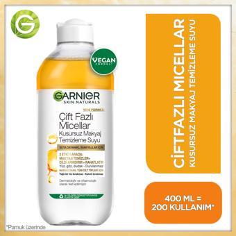 Garnier Çift Fazlı Micellar Kusursuz Temizleme Suyu 400 ml