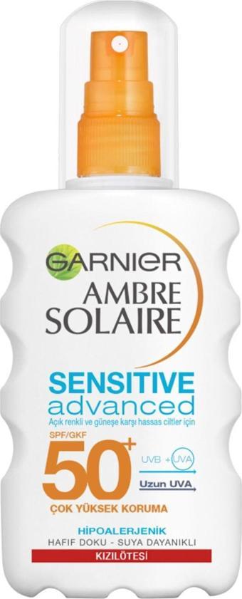 Garnier Ambre Solaire Sensitive Advanced Hipoalerjenik Güneş Koruyucu Sprey Spf50+ 200ml