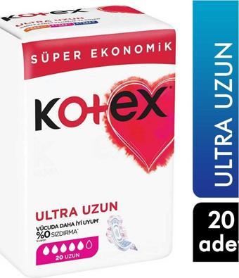 Kotex Ultra Quadro Uzun Hijyenik Ped 20li