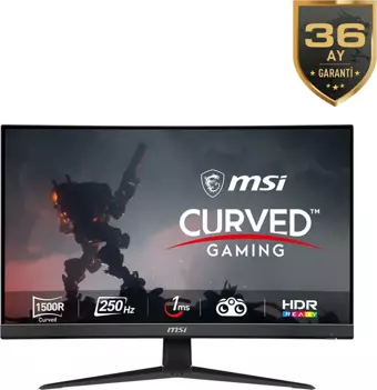 MSI G32C4X 31.5" 1 ms Full HD Curved 250 Hz Oyuncu Monitörü