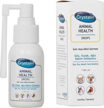 Crystalin Kedi Köpek İçin Göz Kulak ve Ağız Bakım Solüsyonu 100 Ml