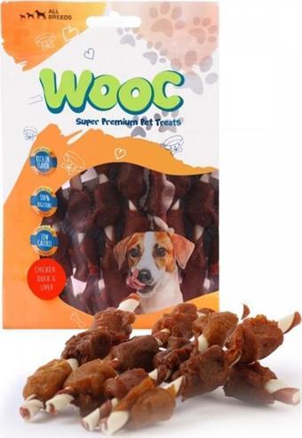 Wooc Tavuk Ördek ve Ciğer Sargılı Stick Köpek Ödülü 80 Gr